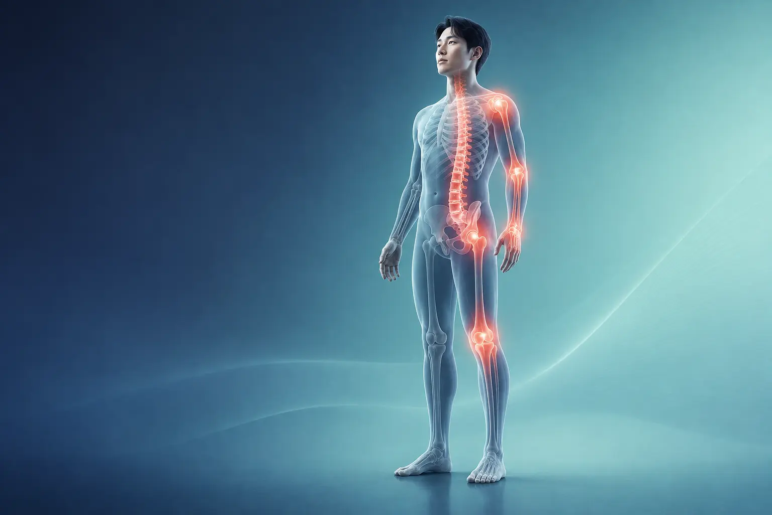 구로구 건강드림내과의원 무릎·어깨·주관절 팔꿈치 PRP 주사치료 안내 의료 일러스트
